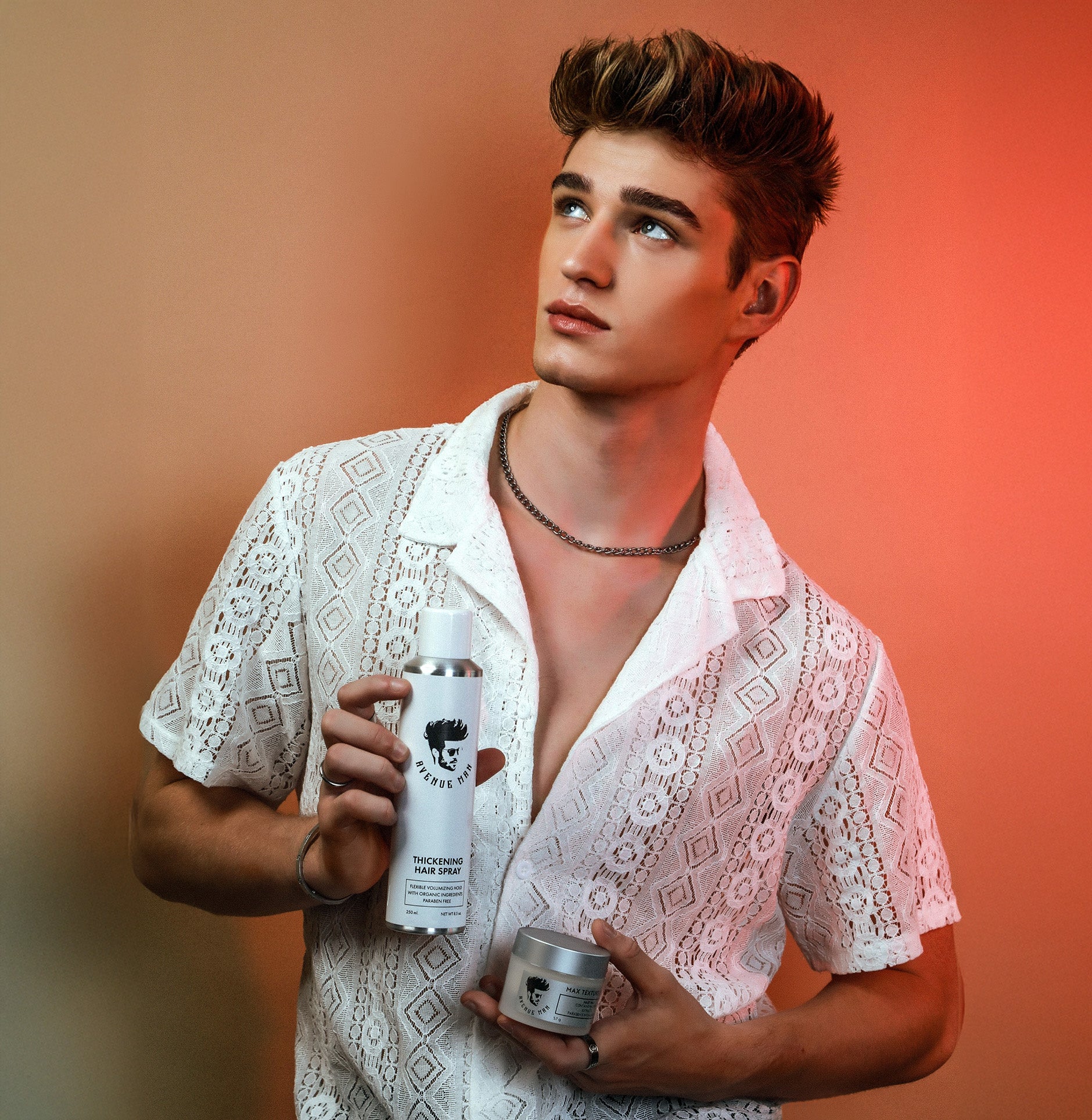 Date-Ready Hair with Max Texture Clay & Thickening Hairspray