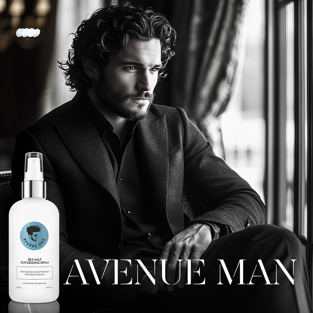 Effortless Texture with Avenue Man Sea Salt Texturizing Spray