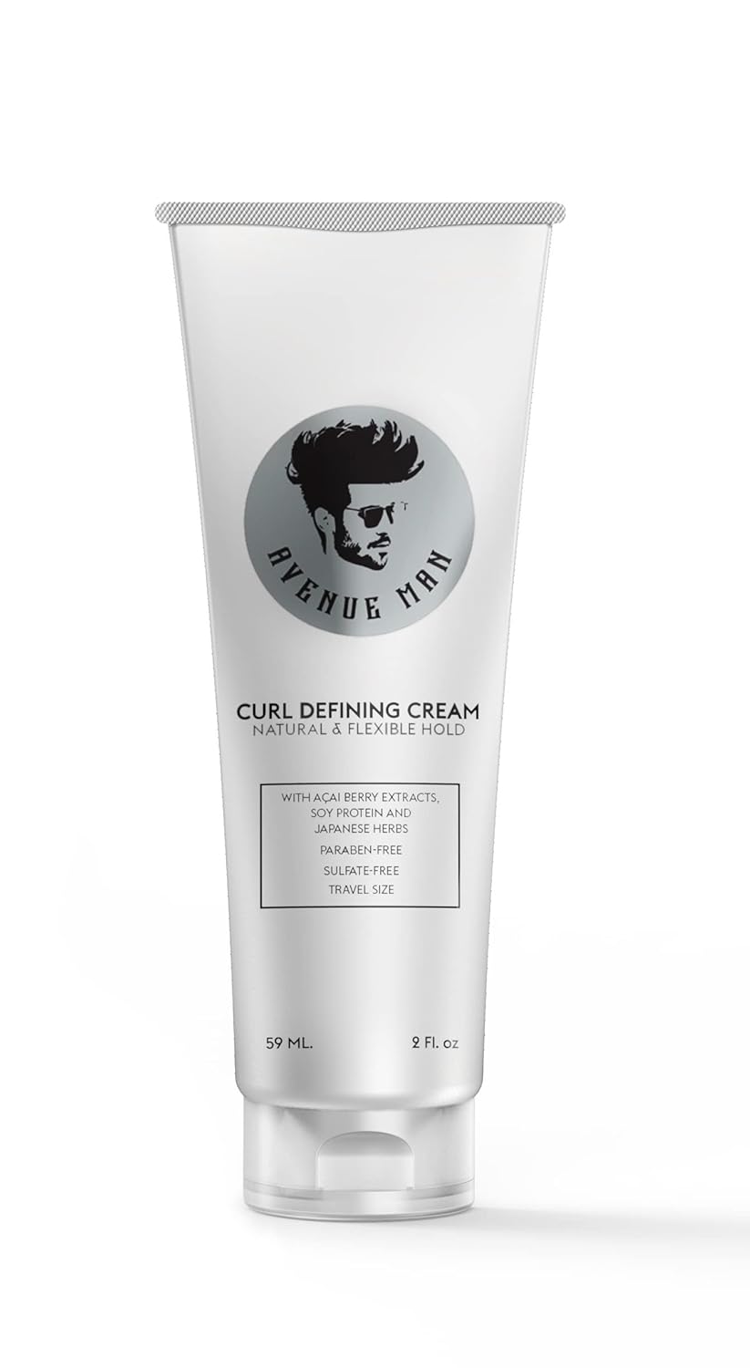 Avenue Man Curl Defining Cream - Travel Size - Avenue Man Hair Products 