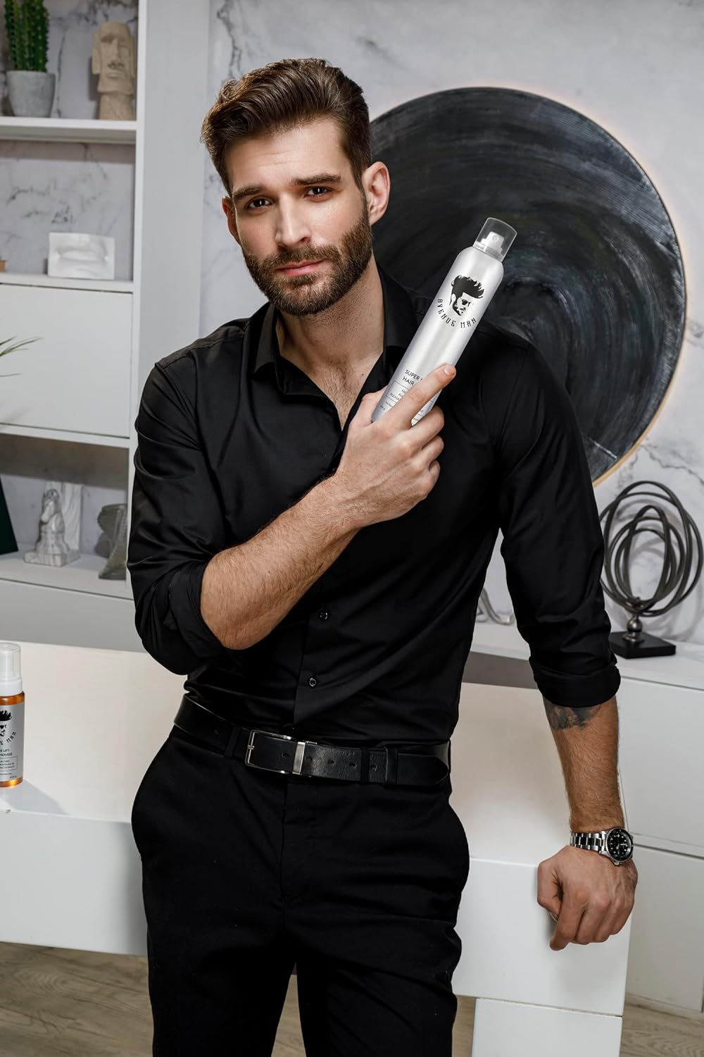 hair dressing for men Avenue Man Super Hold Hairspray (10 oz) Products Super Strong Hold & Fast Drying Hair Spray For All Hai especially when compared to SUBTYP1_PERFORMANCE MATERIAL Hair styling Dress 26-173 Size:IT 58L