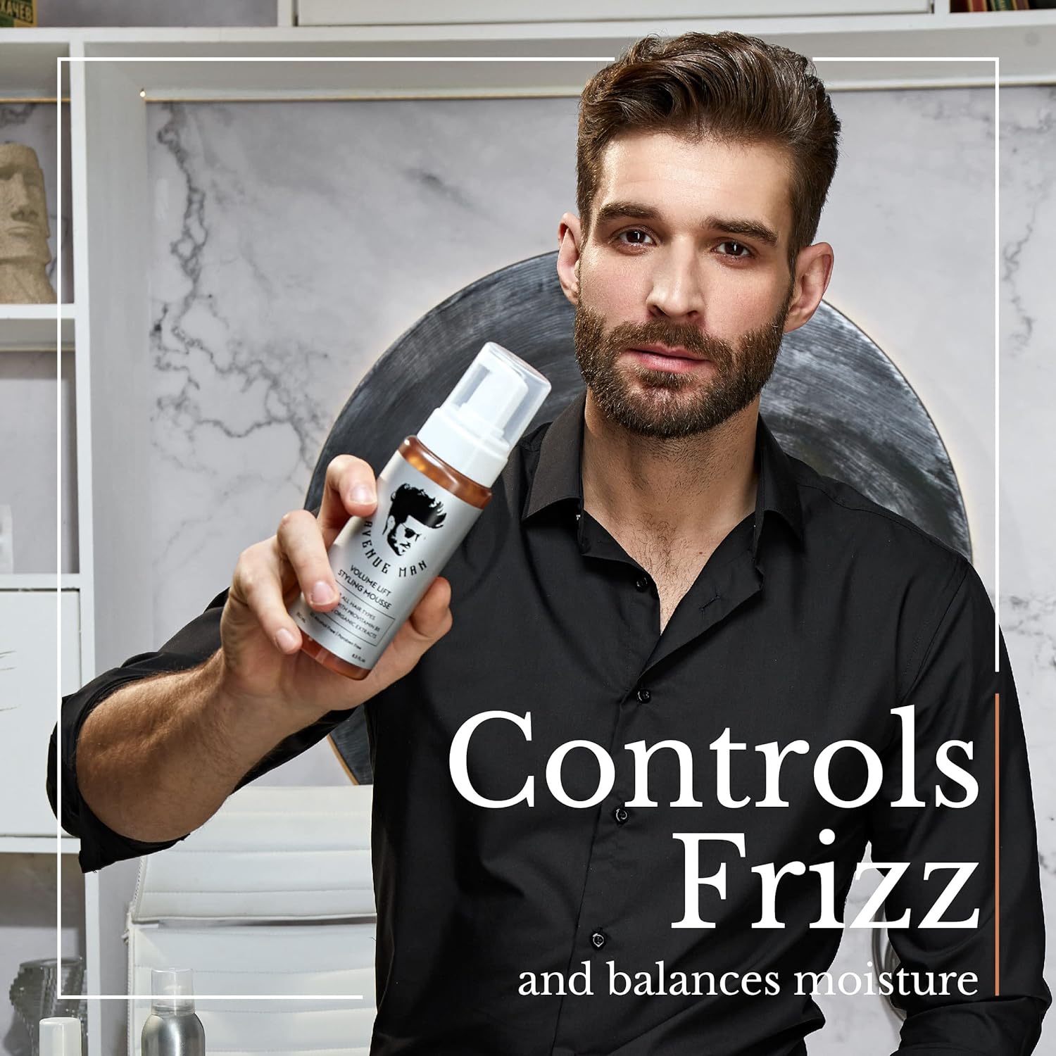 Avenue Man Volume Lift Styling Mousse - Avenue Man Hair Products