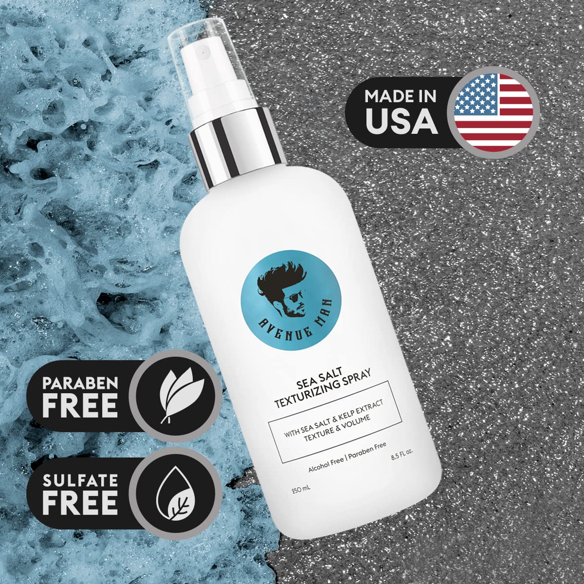 Avenue Man Sea Salt Texturizing Spray - Avenue Man Hair Products