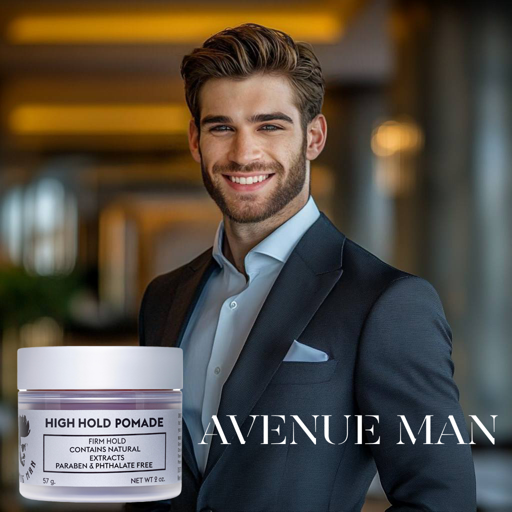 Achieve Style & Hold with Avenue Man High Hold Pomade