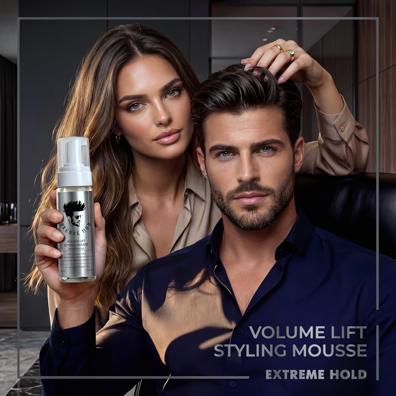 Avenue Man Volume Lift Styling Mousse Extreme Hold