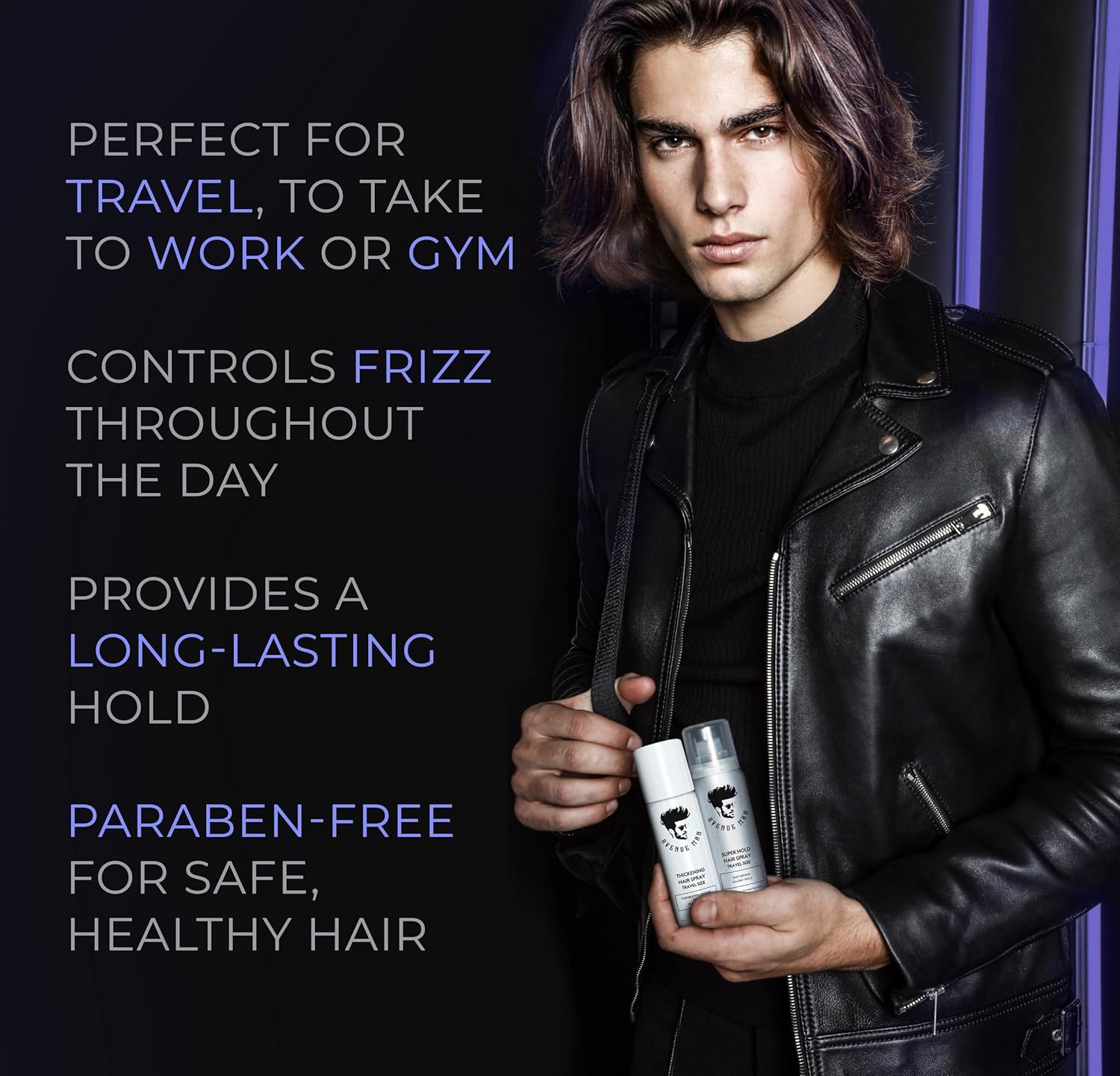 Avenue Man Super Hold Hairspray - Travel Size