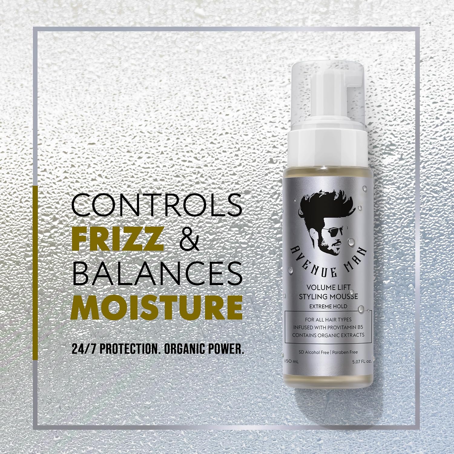 Avenue Man Volume Lift Styling Mousse Extreme Hold